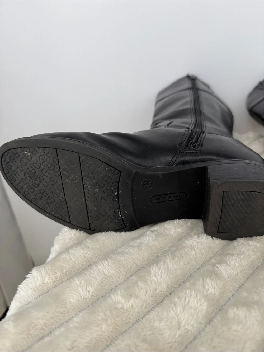Etienne Aigner “Chastity” Black Tall Riding Boots size 7.5M